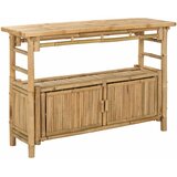  Konzolna stolica s policom Prirodna 110 x 35 x 75 cm Bambus | Eponuda.com