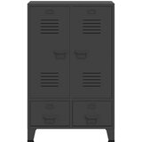 vidaXL industrijska garderobna omara antracitna 67x35x107 cm jeklo | Shoptok.si