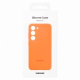 Samsung original silikonski ovitek EF-PS911TOE za Galaxy S23 5G - oranžen | Shoptok.si