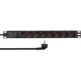 PDU 8 x šuko CEE 7/3, zaštita od preopterećenja, 1.8m