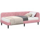  Kutni okvir kreveta Ružičasta 90 x 200 cm Baršun | shoptok.hr