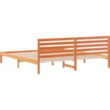 Krevetna konstrukcija s uzglavljem Voštano smeđa 200 x 210 cm | shoptok.hr
