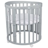 Waldin Oval krevetić 7u1 s madracem GREY | shoptok.hr
