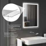  Kupaonsko zidno LED ogledalo s funkcijom protiv zamagljivanja 60x80x4 cm | shoptok.hr