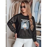 DStreet Bluza damska oversize z nadrukiem GOOSHY czarna | Shoptok.si
