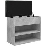  Klupa za cipele siva boja betona 62x32x50 cm konstruirano drvo | Eponuda.ba