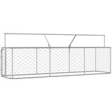 vidaXL Vanjski kavez za pse s krovom 400 x 100 x 150 cm | shoptok.hr