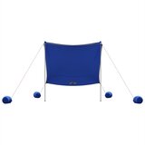 Nadstrešnica za plažu s pješčanim sidrima plava 214 x 236 cm | Eponuda.com