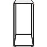 vidaXL Konzolni stol bijeli 60 x 35 x 75 cm od kaljenog stakla | shoptok.hr