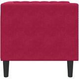  Fotelja Chesterfield crvena boja vina baršunasta | shoptok.hr
