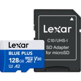 Lexar 128 microSDHC Blue Plus UHS-I with SD adapter, up to 170MB | Eponuda.ba