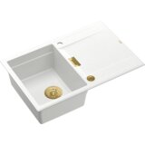 Quadron sudoper OWEN 111 + nano PVD snježno bijela/zlato s daljinskim upravljanjem | shoptok.hr