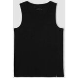 Defacto Slim Fit Printed Ribana Crew Neck Sleeveless Undershirt Cene