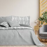 AmeliaHome Prekrivač Tropical Bonaire 170x210 cm, siva / bijela | shoptok.hr