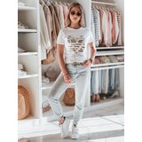 DStreet T-shirt damskie w serca MARISS biały | Shoptok.si