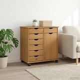  Mobilni ormar s kotačem Medeno smeđa 63,5 x 39 x 65,5 cm | shoptok.hr
