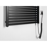 Aqualine električni radijator za kupatilo tondi-e 400W 97x60 cm mat crni | Eponuda.com