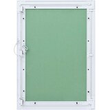 vidaXL Pristupni panel Zelena, Srebrna Aluminij, Gips 750 x 550 x 12.5 mm | shoptok.hr