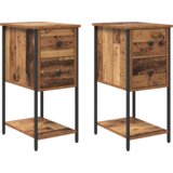  Noćni ormar s ladicama 2 pcs Staro drvo 32 x 42 x 70 cm | shoptok.hr