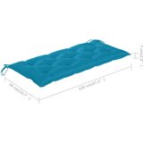  Sklopiva vrtna klupa s jastukom 118 cm od bambusa | shoptok.hr