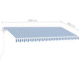  Samostojeća automatska tenda 400 x 300 cm plavo-bijela | shoptok.hr