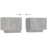 TV ormarić s LED svjetlima siva boja betona 300 x 35 x 40 cm | shoptok.hr