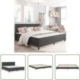 The Living Store Posteljni okvir boxspring sivo blago 200x200 cm - Boxspring Posteljni Okvir, (21737201) | Shoptok.si