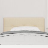 vidaXL LED Uzglavlje s Boutonima Utupljeno Krem 90 cm Tkanina | shoptok.hr