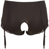 Cottelli Plus Size - Spodnji del z naramnicami (črn) - 4XL | Shoptok.si