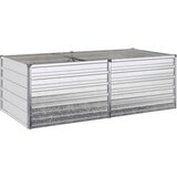  Povišeni vrtni krevet Srebrna 160 x 80 x 55 cm cinkani | shoptok.hr