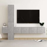  5-dijelni set TV ormarića siva boja betona od iverice | shoptok.hr