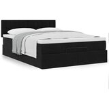  Otomanski krevet s madracem crni 140x190cm baršunasti | Eponuda.com