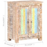  Komoda 61 x 35 x 76 cm od grubog bagremovog drva | shoptok.hr