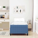  Konstrukcija postelje Modra 90 x 190 cm Mikrovlaknena tkanina, (5000128233) | Shoptok.si