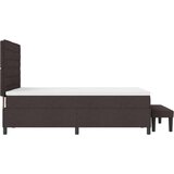  Vzmetnica z okvirjem in klopjo Temno rjava 160x200 cm Tkanina, (22082728) | Shoptok.si