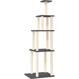  Penjalica za mačke sa stupovima za grebanje tamnosiva 183 cm | shoptok.hr
