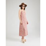 Pieces Poletna obleka 'NYA' zelena / korala / rdeča / bela | Shoptok.si