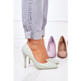 Boto Elegant Quilted Heels Green Rosanna | Shoptok.si
