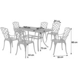 Gardenson Vrtni Set Rhodos, Barva Grafita, 7-Delni | Shoptok.si