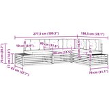 4 Komad Set vanjskih sofa Poliester Bijela | shoptok.hr