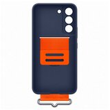 Samsung S22 silikonski ovitek s paščkom, moder | Shoptok.si