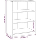  Ormar crni 77 x 48 x 102 cm od konstruiranog drva | shoptok.hr