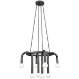  Luster na sajli DELORI 8xG9/28W/230V crni Cene