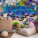 Artgeist Foto tapeta - Graffiti: violet theme 150x105 Standard | shoptok.hr