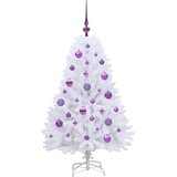  Umjetno božićno drvce s nogom Bijela 120 cm PVC i čelik | shoptok.hr