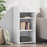 The Living Store Komoda bela 45x42,5x93 cm inženirski les - Komoda, (21428678) Cene