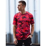 DStreet Koszulka męska czerwona moro | Shoptok.si