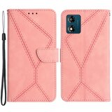 INORCO HT05 za Motorola Moto E13 4G PU usnjena preklopna torbica z natisnjeno črto Skin-touch stojalo za telefon denarnica, (22035653) Cene