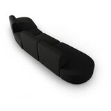 Milo Casa Črna sedežna garnitura iz šenilje desni kot 428 cm Paolo – | Shoptok.si