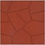  Kamen za hodanje 6 pcs Crvena 40,5 x 40,5 x 2 cm Guma | Eponuda.com